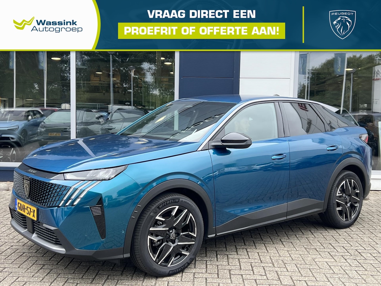 Peugeot 3008 - 1.2 HYBRID 136pk e-DCS6 Allure | Navigatie | Camera | CarPlay | Sensoren | Led | - AutoWereld.nl