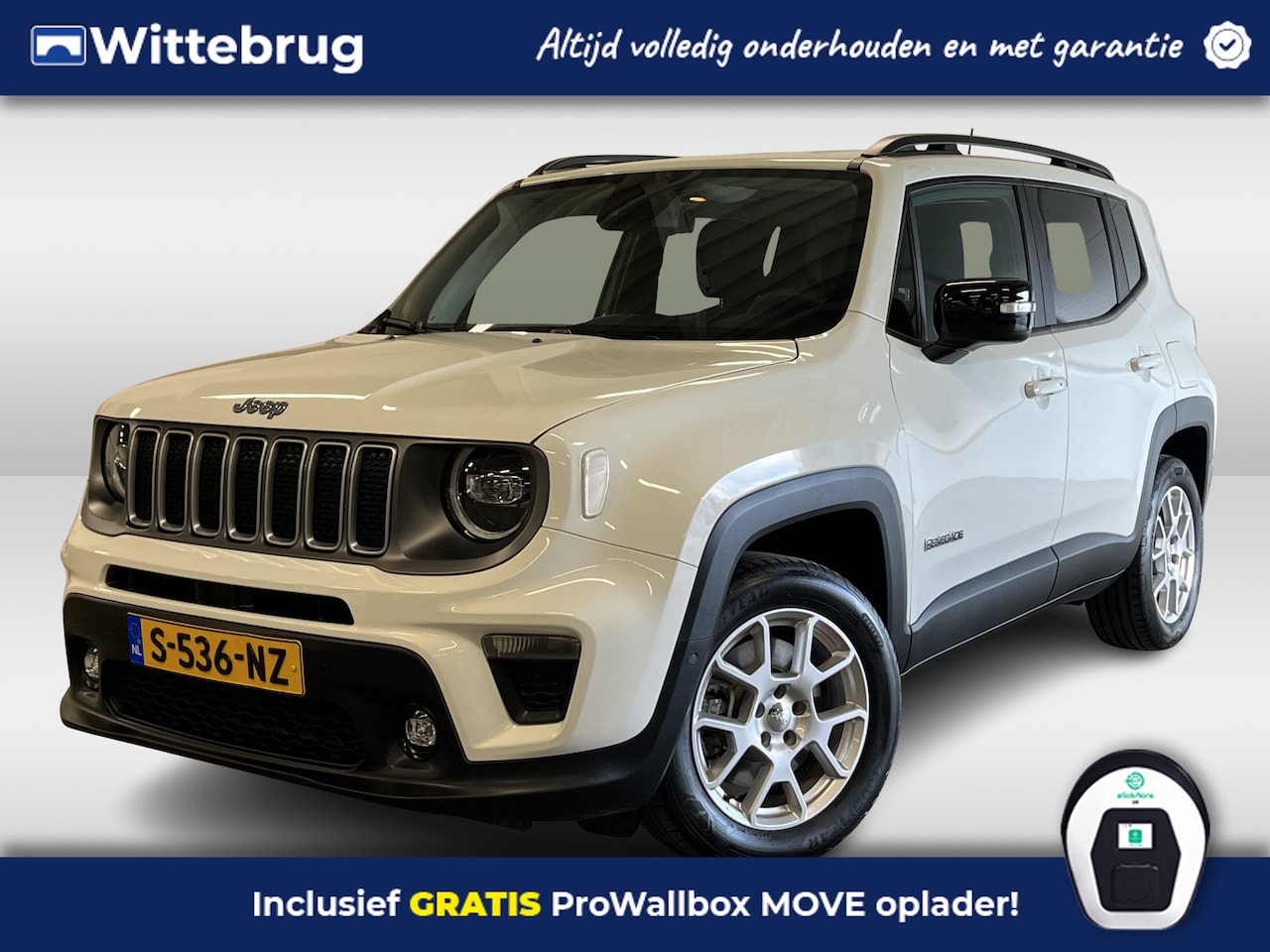Jeep Renegade - 4xe 190 Plug-in Hybrid Electric Limited | Camera | Navigatie | Climate Control - AutoWereld.nl