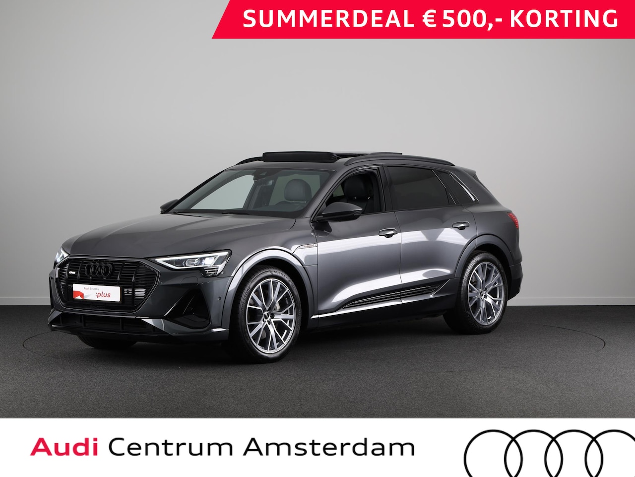 Audi e-tron - 55 quattro S-line 95 kWh 408 pk | Navigatie | Panorama dak | Parkeersensoren ( park assist - AutoWereld.nl