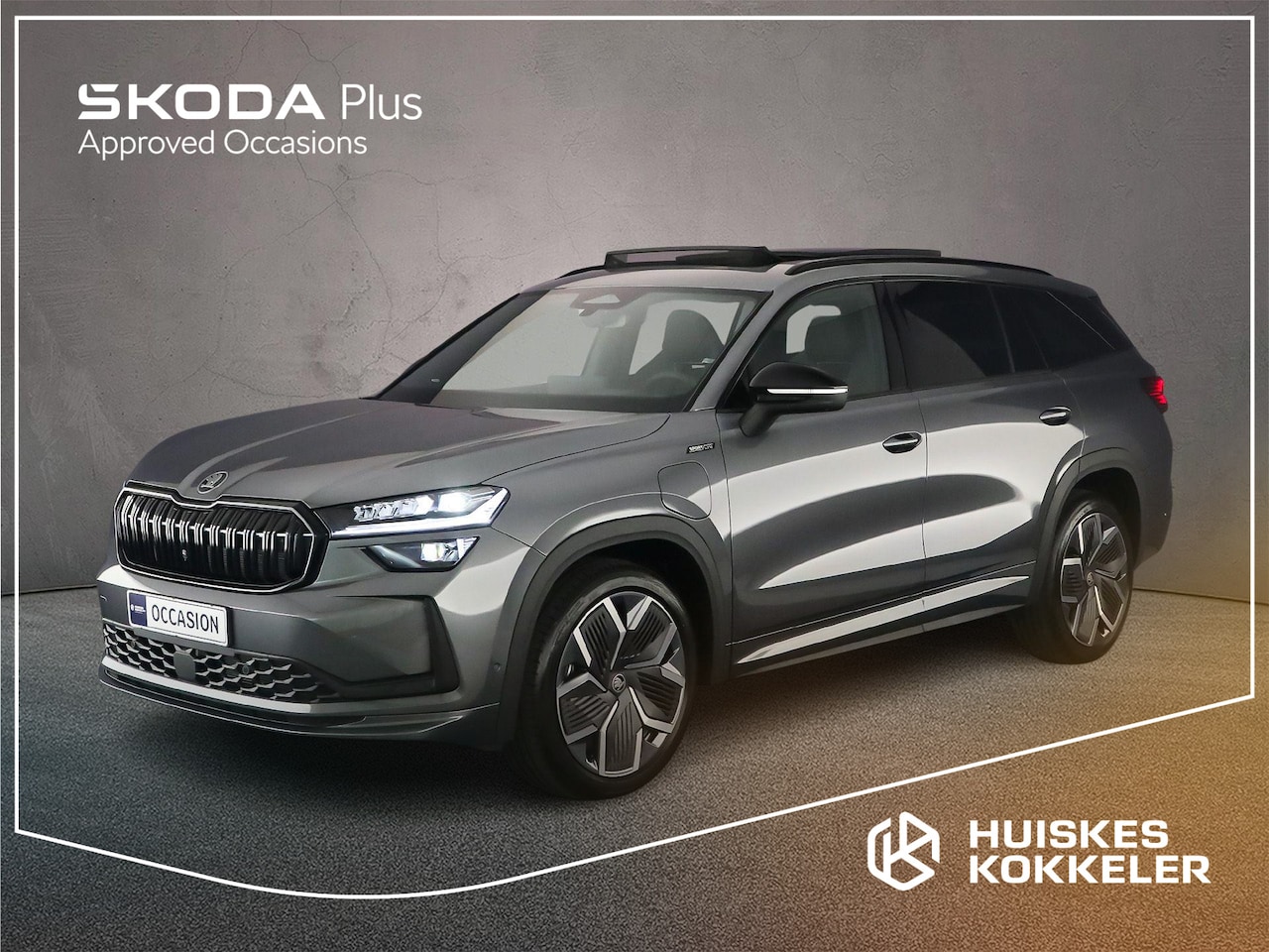 Skoda Kodiaq - Sportline Business 1.5 TSI PHEV 204pk DSG Automaat Trekhaak, Panoramadak, Head up display, - AutoWereld.nl