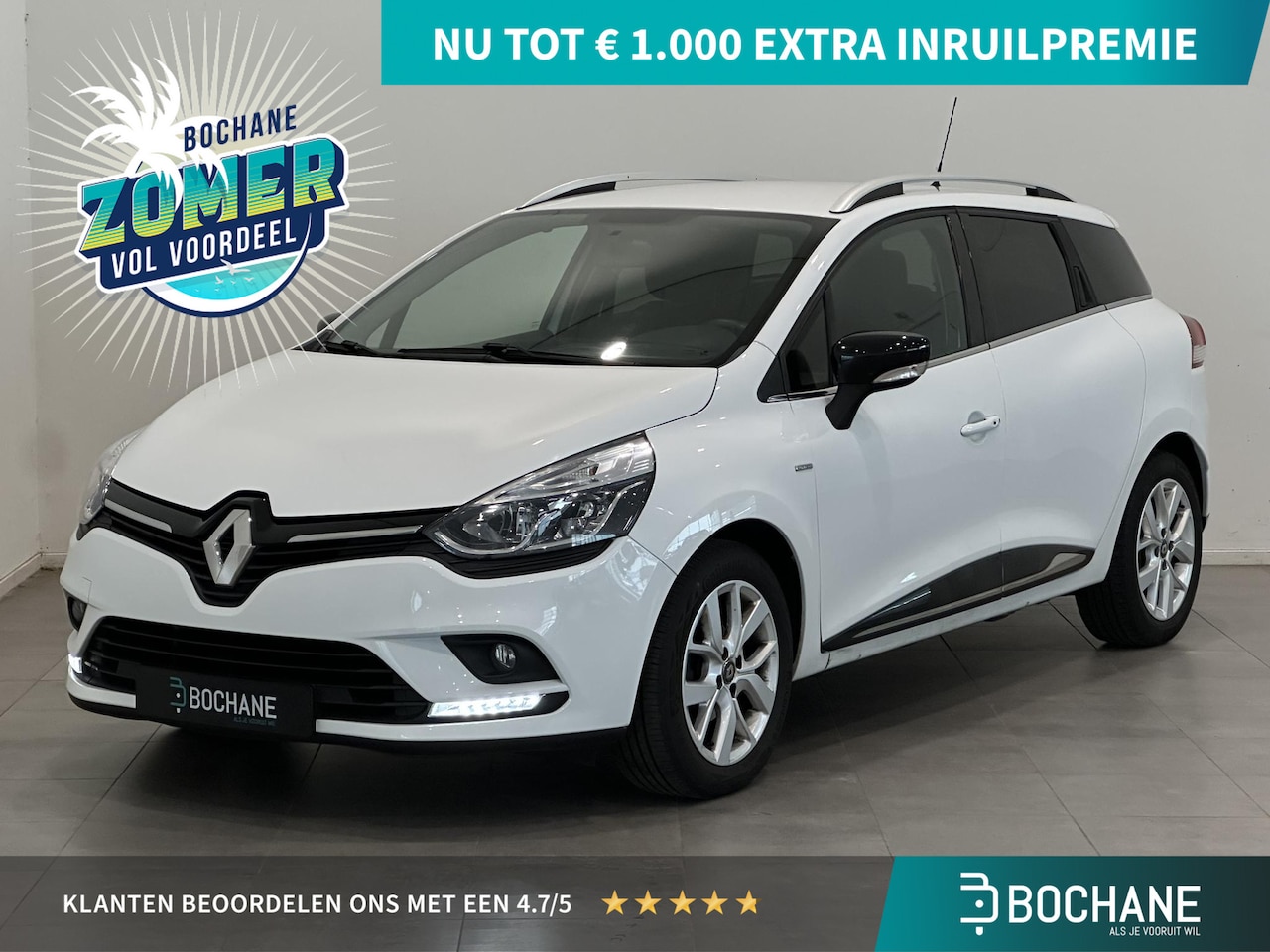 Renault Clio Estate - 0.9 TCe 90 Limited | Navigatie | Airco | Cruise Control | Lichtmetalen velgen 16" | Parkee - AutoWereld.nl