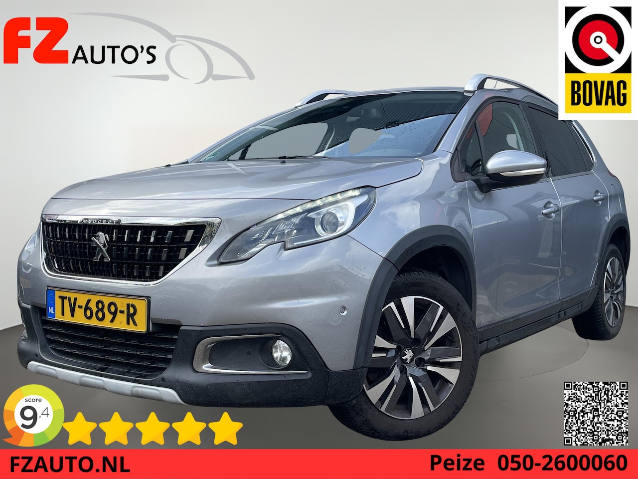 Peugeot 2008 - 1.2 PureTech Allure - 21.284 KM - Automaat - Hoge instap - Metallic - AutoWereld.nl