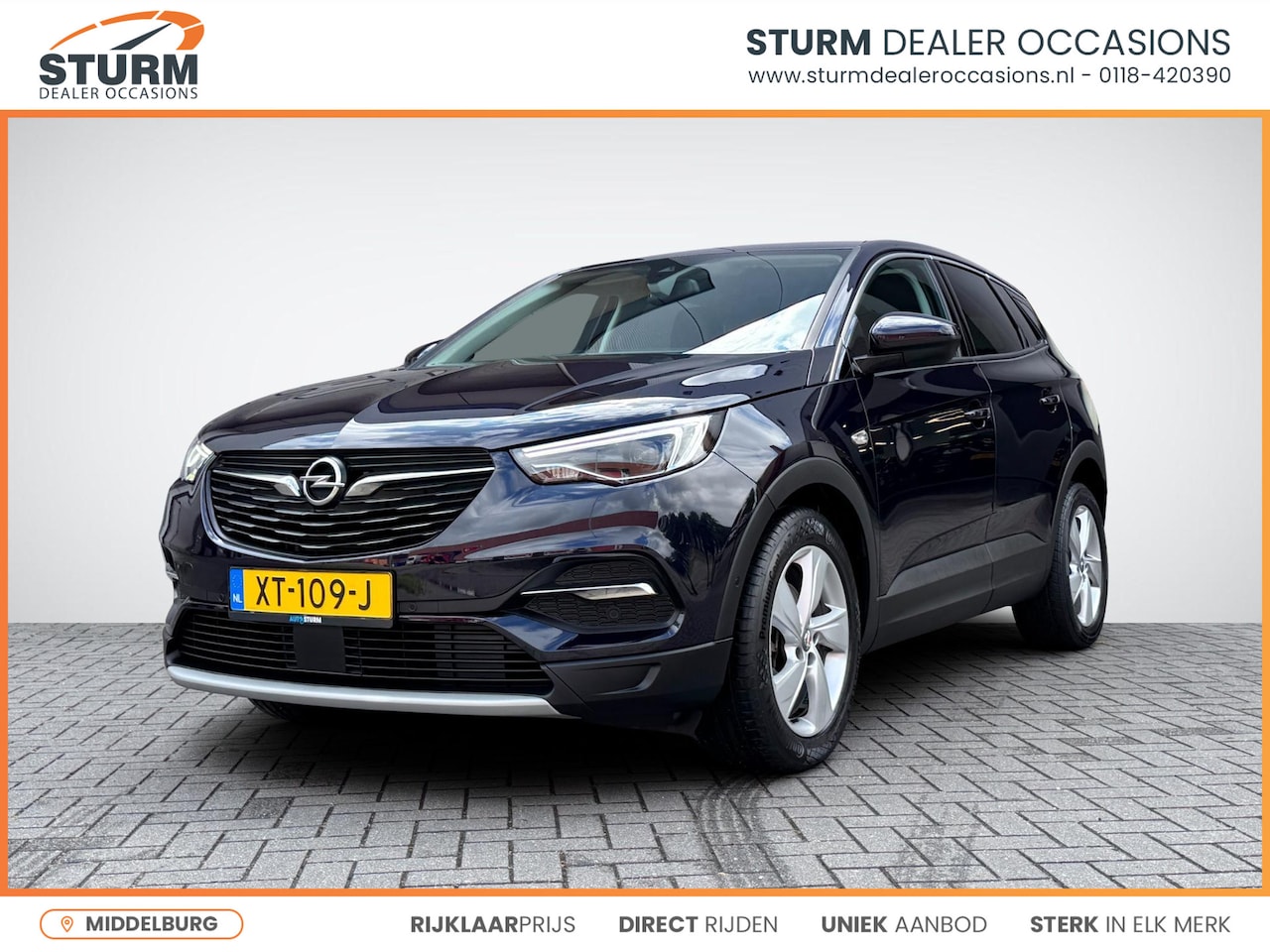 Opel Grandland X - 1.2 Turbo Ultimate Automaat | Comfortstoelen | Navigatie Full-Map | LED Koplampen | Apple - AutoWereld.nl