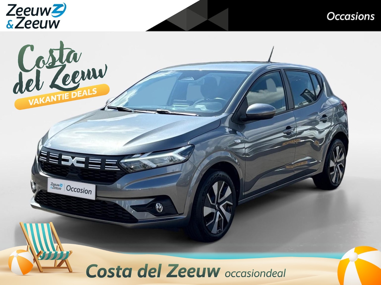 Dacia Sandero - 90PK TCe Expression | Navi | Airco | Parkeersensoren | Cruise Control | Apple CarPlay/Andr - AutoWereld.nl