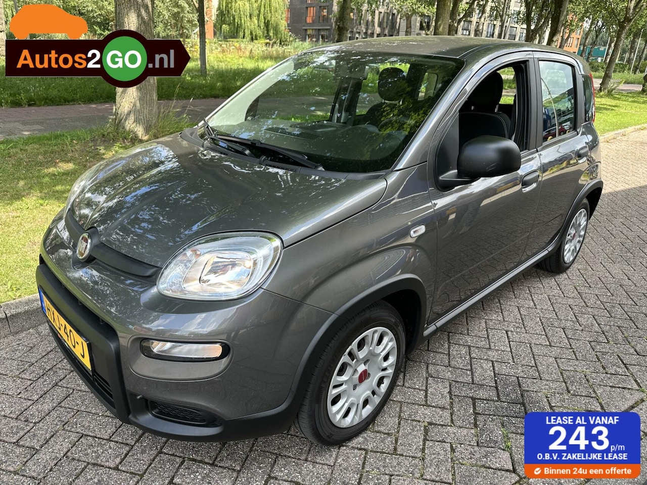 Fiat Panda - 1.0 Hybrid I Airco I Blue tooth I rijklaar I - AutoWereld.nl