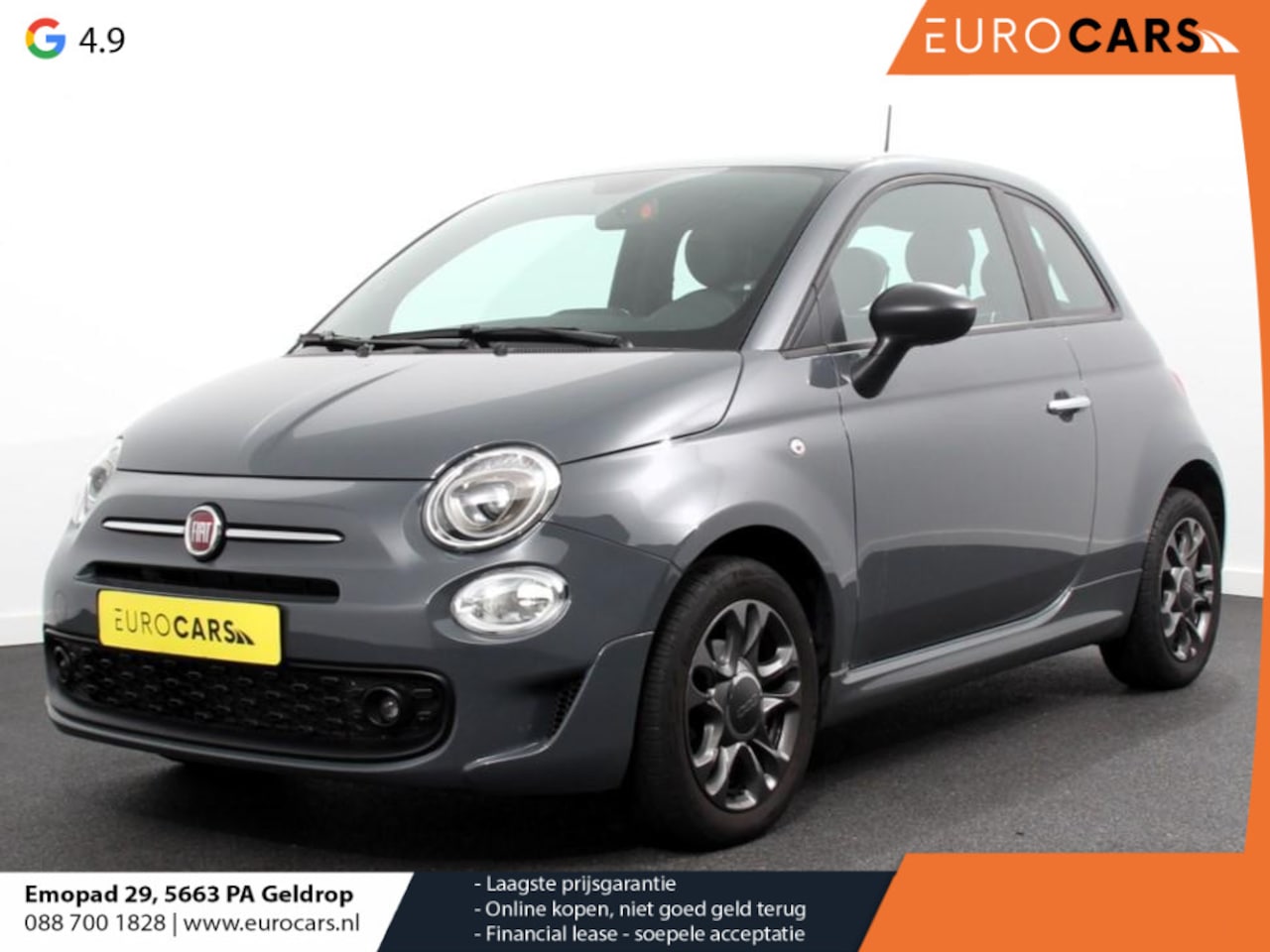 Fiat 500 - 1.0 Hybrid Connect | Airco | Cruise Control | Lichtmetalen Velgen | Dab |Sportstoelen - AutoWereld.nl