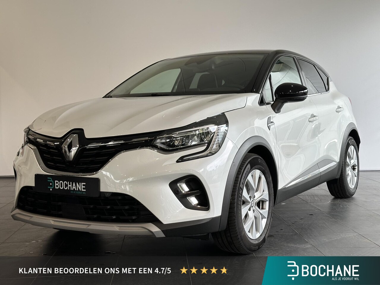Renault Captur - 1.6 E-Tech Hybrid 145 Intens AUTOMAAT | NAVIGATIE | ACHTERUITRIJCAMERA | PARKEERSENSOREN V - AutoWereld.nl