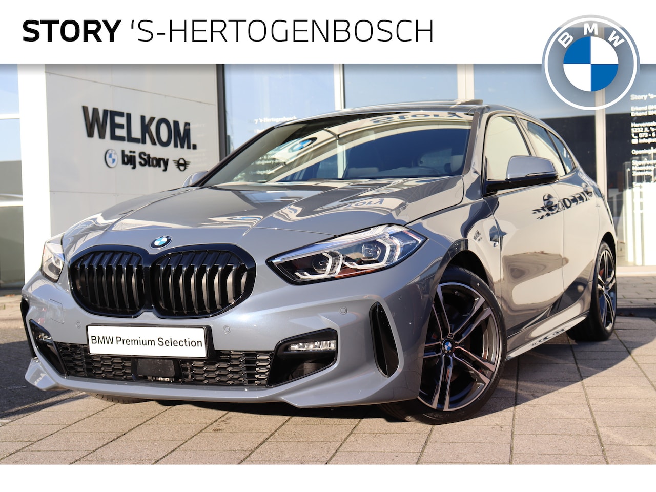 BMW 1-serie - 120i M Sport Automaat / Panoramadak / Sportstoelen / LED / Parking Assistant / M Sportonde - AutoWereld.nl