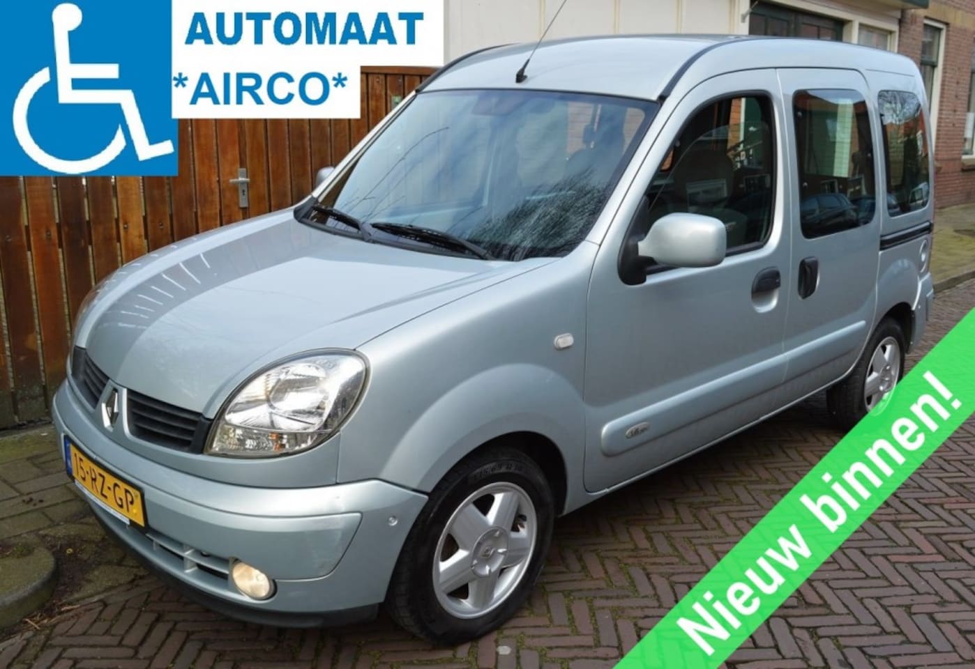 Renault Kangoo - 1.6  ROLSTOELAUTO AUTOMAAT AIRCO Knielsysteem BENZINE - AutoWereld.nl