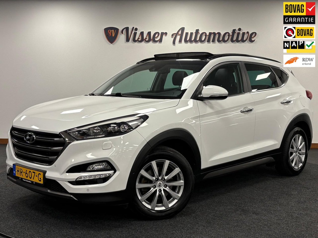 Hyundai Tucson - 1.6 T-GDi Premium 4WD*Automaat*NAP*Winter-Pakket*Pano*Stoelverwarming*Navi*Xenon* - AutoWereld.nl