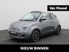 Fiat 500 C - 500e La Prima 42 kWh AUTOMAAT | CABRIO | NAVIGATIE | CAMERA | HALF LEDER | APPLE CARPLAY |