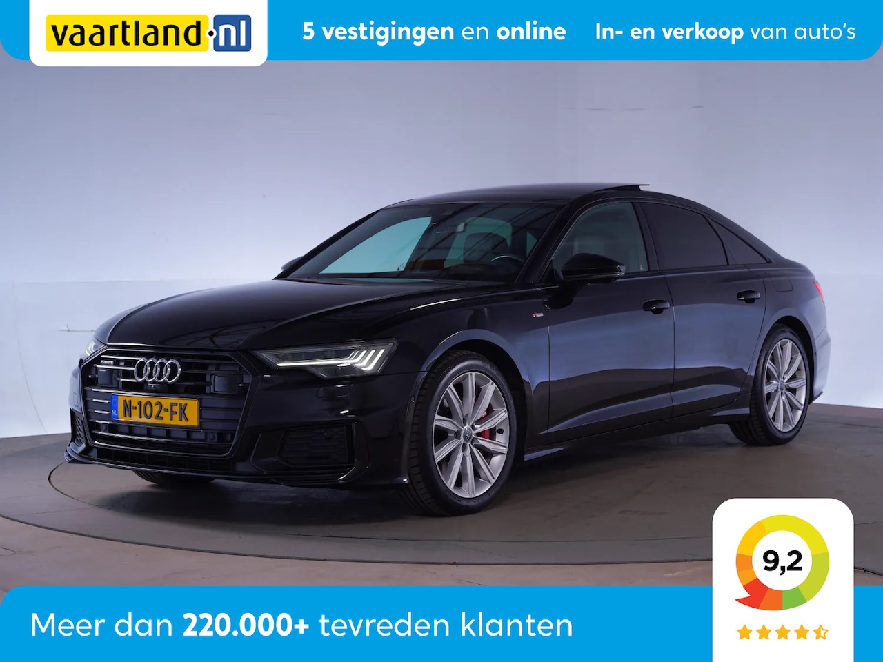 Audi A6 Limousine - 55 TFSI e quattro S Line Competition [ Panorama B&O Soft-close Leder Stoelventilatie ] - AutoWereld.nl