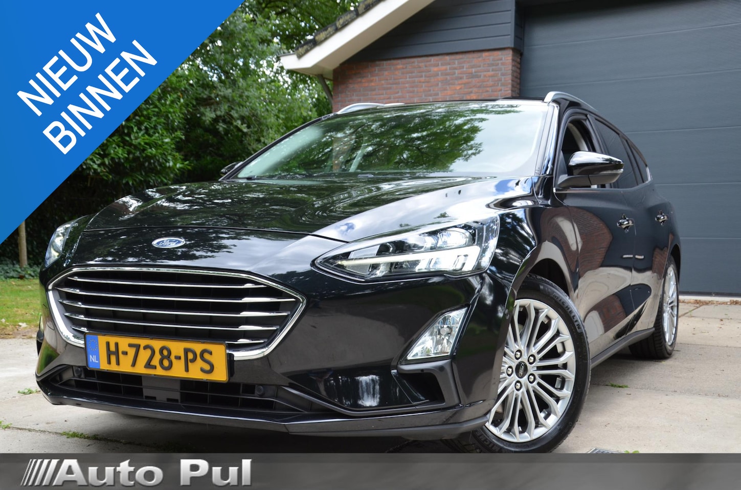 Ford Focus Wagon - 1.0 EcoBoost Titanium Business Navi/Pdc/Ecc/Led/Achteruitrijcamera/Stoel&stuur verwarming/ - AutoWereld.nl