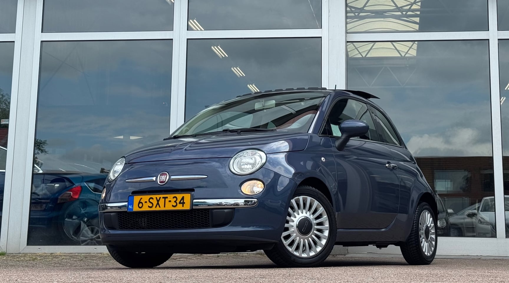 Fiat 500 - 0.9 TwinAir Lounge Schuif/kanteldak 1e Eigenaar Android - AutoWereld.nl