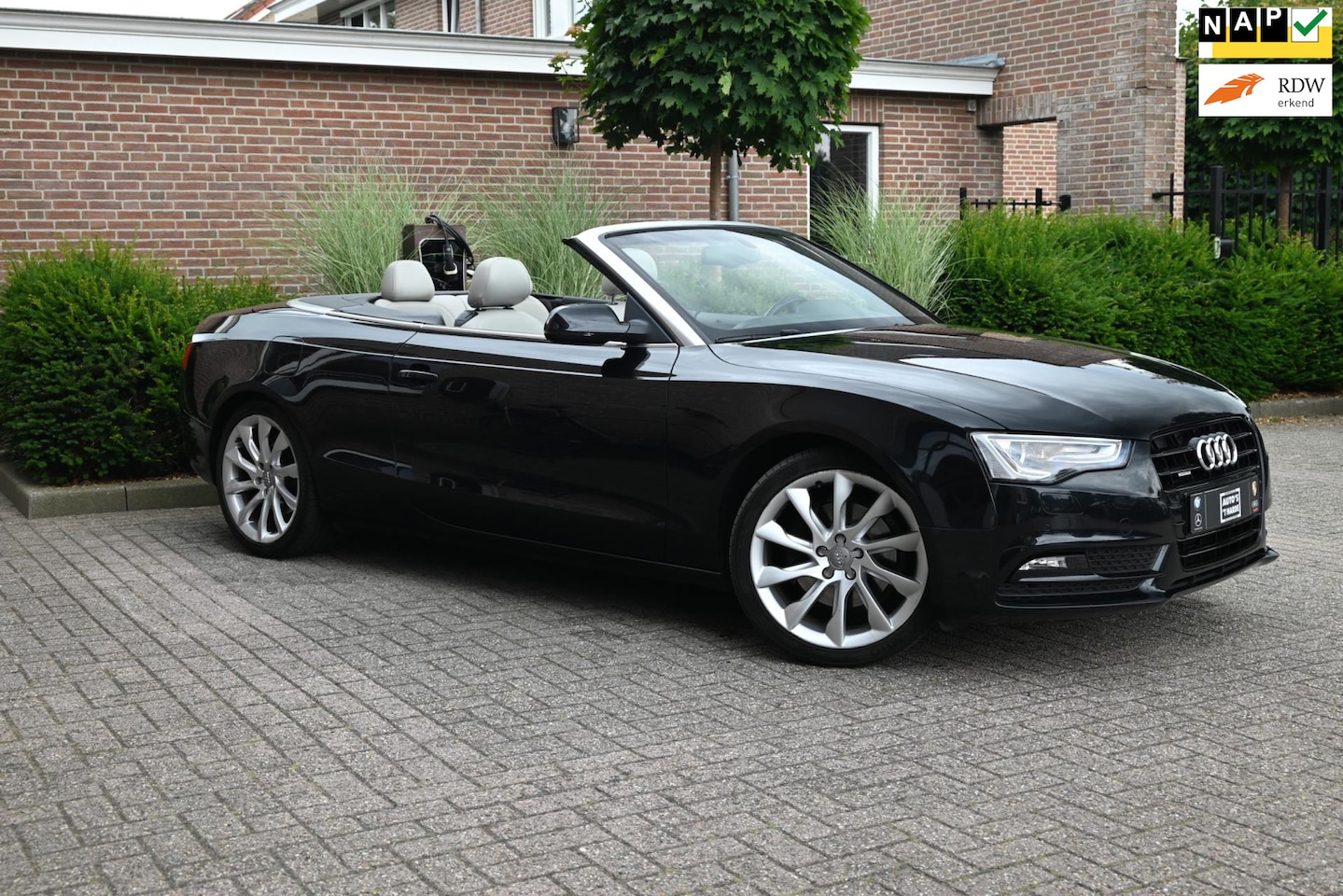 Audi A5 Cabriolet - 2.0 TFSI Quattro Pro Line 211 PK Aut. Xenon Leder Memory PDC 19'' - AutoWereld.nl