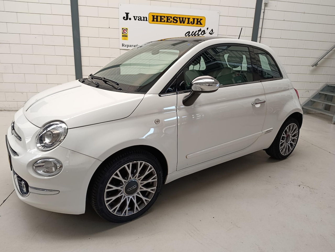 Fiat 500 - 1.2 Star ECC/NAV/HALF-LEER/LMV/PANORAMA/PDC - AutoWereld.nl