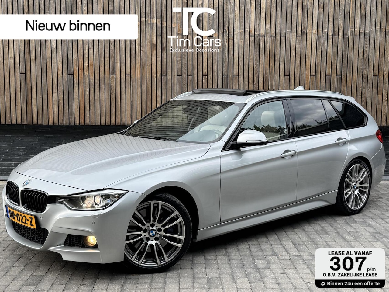 BMW 3-serie Touring - 325d M-pakket M-sport Automaat | Panoramadak | Stoelverwarming | Leer | Sportstoelen | Xen - AutoWereld.nl