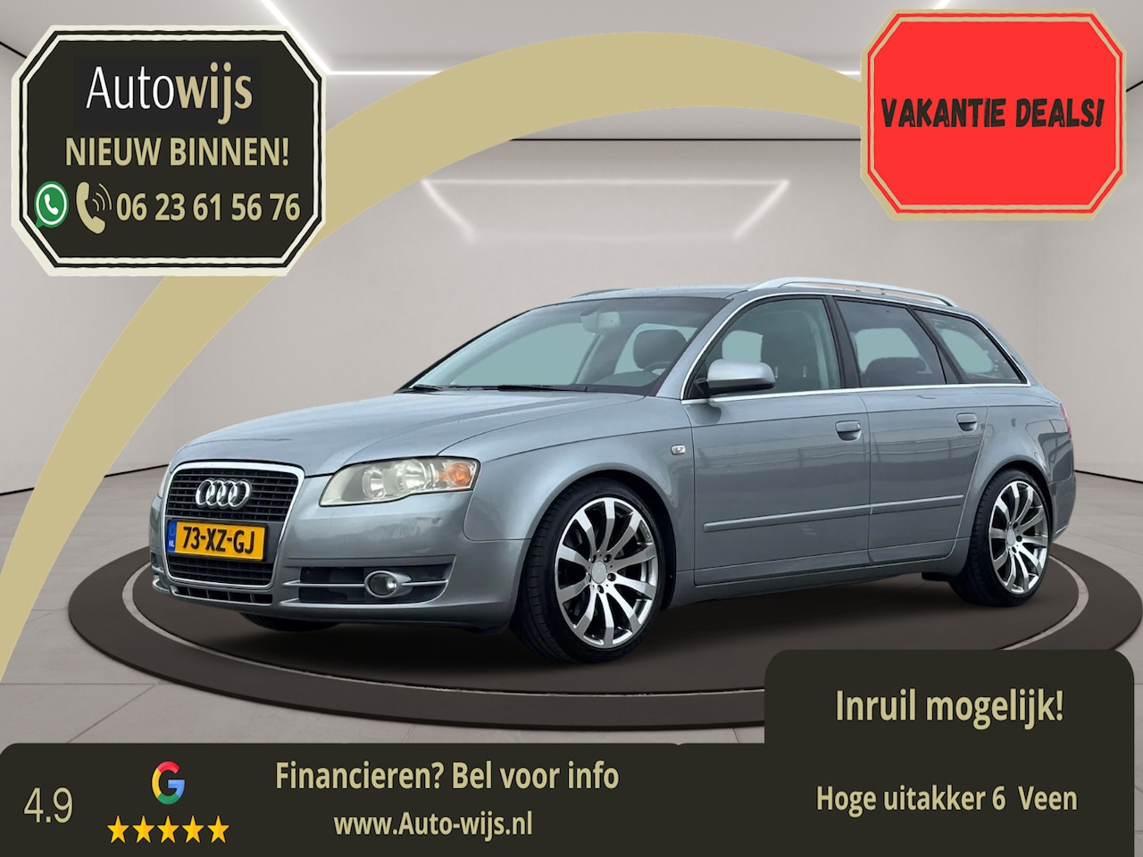 Audi A4 Avant - 1.8 Turbo Advance|163PK|Leder|NL AUTO|161DKM|Goed onderhouden - AutoWereld.nl