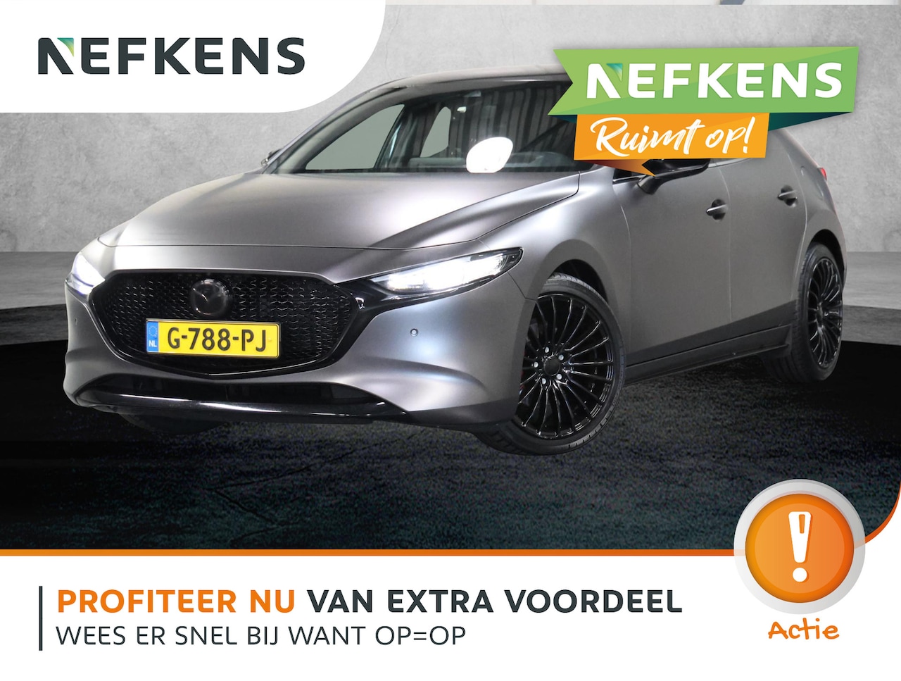 Mazda 3 - 2.0 e-SkyActiv-X M Hybrid 180PK Luxury | UNIEK! | Apple Carplay/Android Auto | Navigatie | - AutoWereld.nl