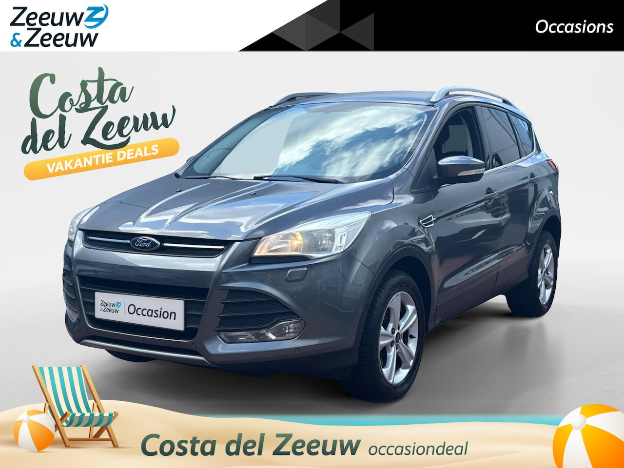 Ford Kuga - 1.6 Trend | Trekhaak | Parkeersensoren | Bluetooth | LMV | Cruise Control | Airco | 12 Maa - AutoWereld.nl