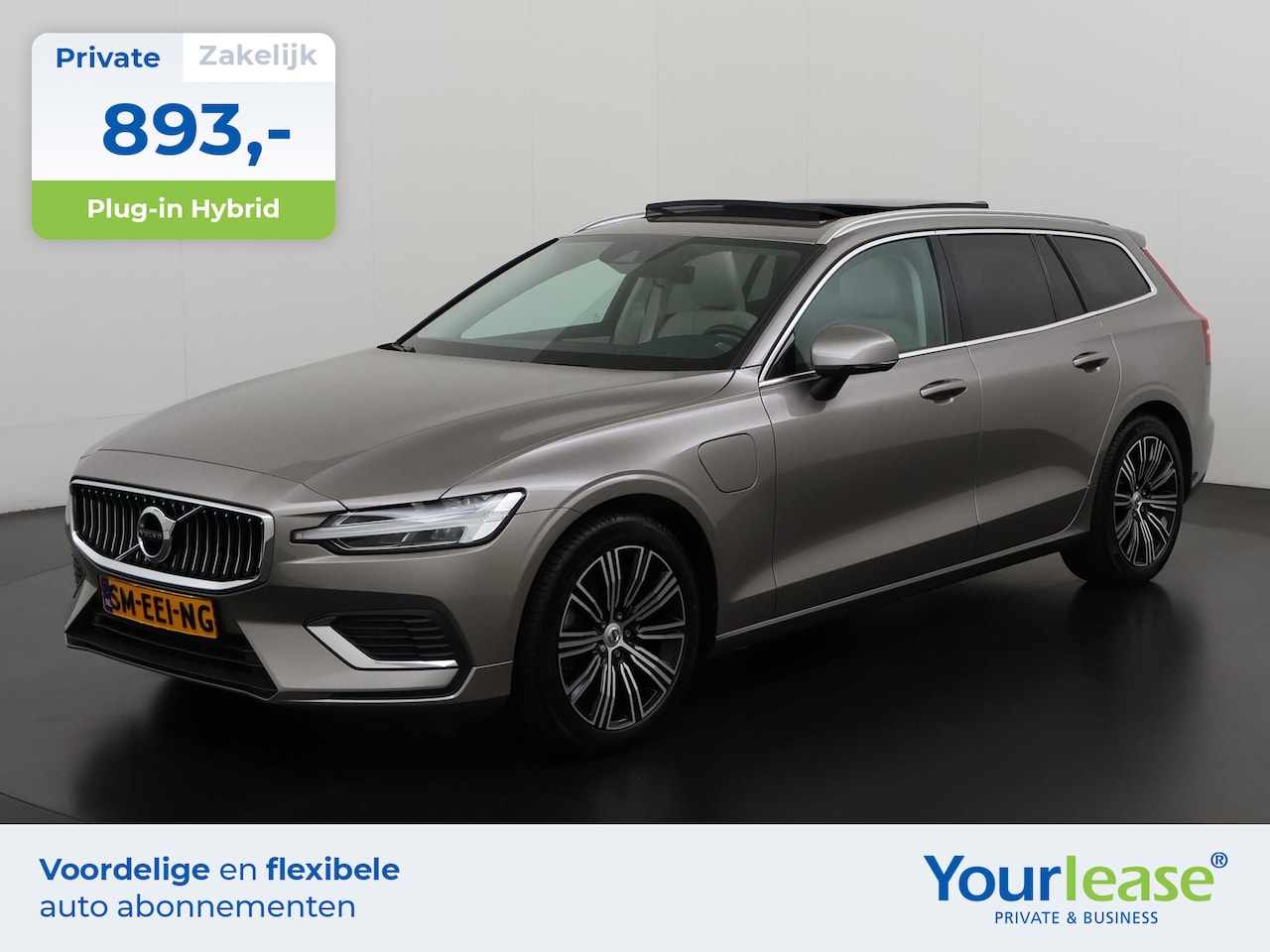 Volvo V60 - T6 Recharge AWD Inscription | All-in 893,- Private Lease | Zondag Open! - AutoWereld.nl