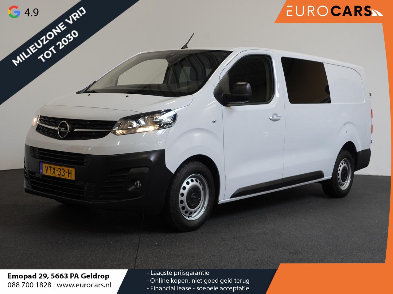 Opel Vivaro - 2.0 CDTI L3H1 Dubbele Cabine Edition Airco Navigatie Parkeersensoren Trekhaak - AutoWereld.nl