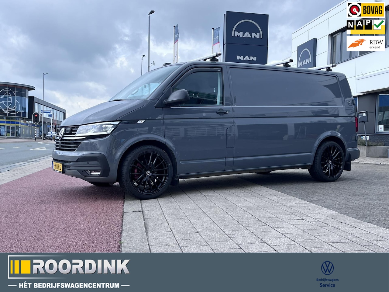 Volkswagen Transporter - 2.0 TDI L2, 150 pk DSG, standkachel, Nieuw Set "20 Zwart LMV, Rode remklauwen Nardo! - AutoWereld.nl