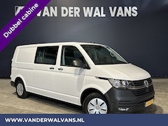 Volkswagen Transporter - 2.0 TDI L2H1 Dubbele Cabine Euro6 Airco | 5-Zits | Navigatie | 2200kg Trekhaak | Apple Car