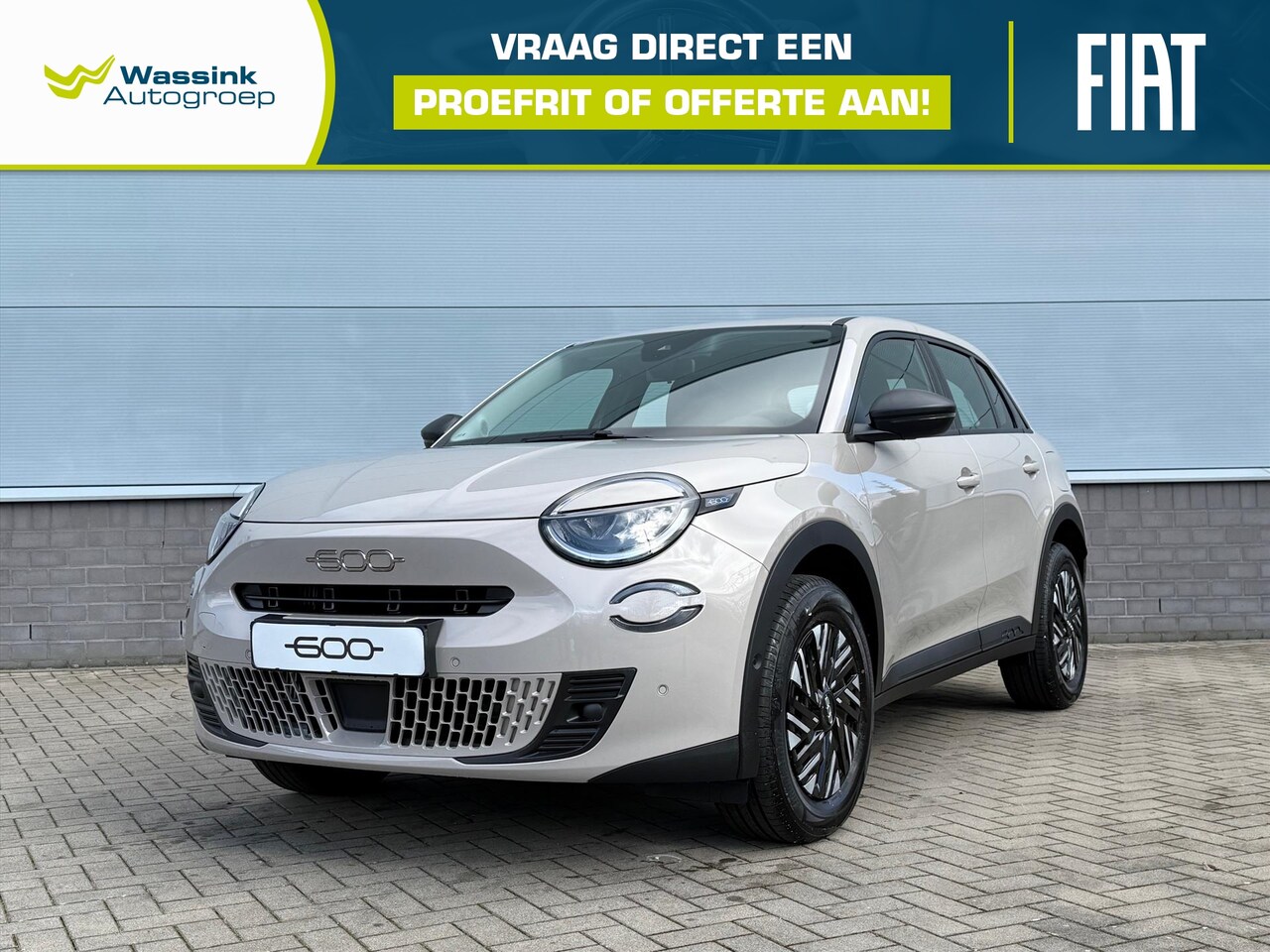 Fiat 600 - 1.2 Hybrid Turbo Charged 100pk Automaat Urban | Cruise Control | Carplay | Parkeersensoren - AutoWereld.nl