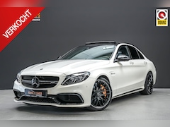 Mercedes-Benz C-klasse - C63S AMG 510pk |keramische remmen|panoramdak|Burmester|bucket seats|IWC klok|360 camera|ca