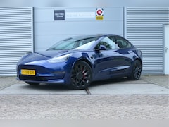 Tesla Model 3 - Performance AWD 75 kWh AutoPilot, Warmtepomp, 20" Alu