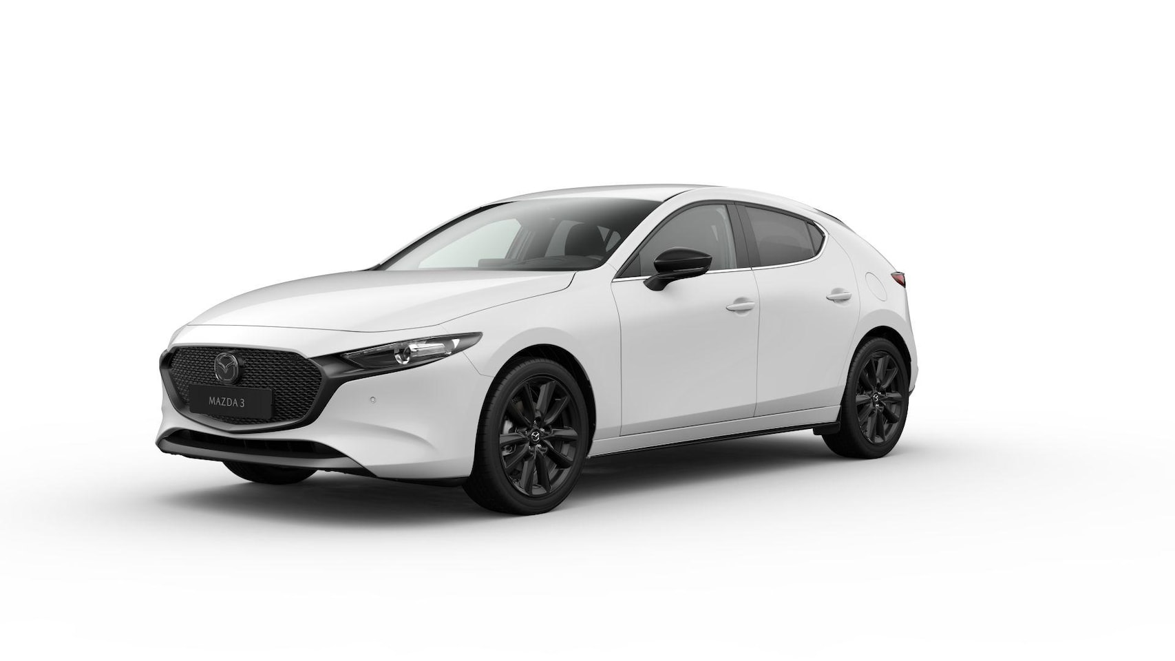 Mazda 3 - 2.5 e-SkyActiv-G M Hybrid 140 Homura / Arctic White - AutoWereld.nl