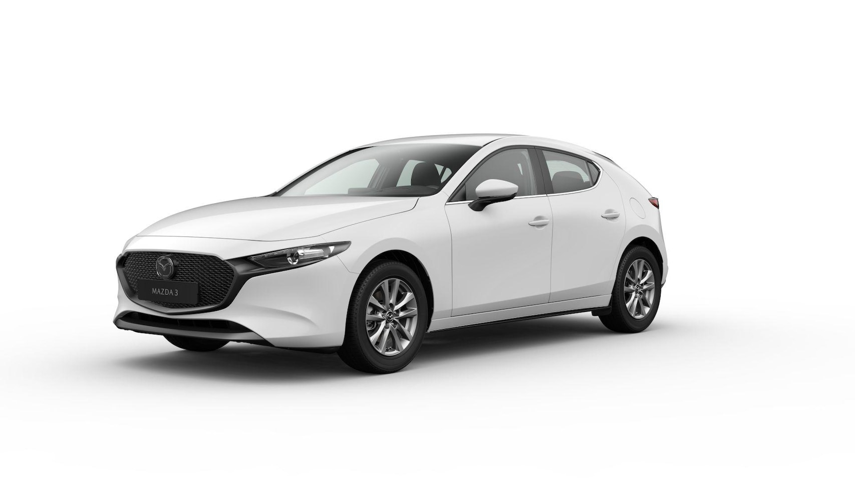 Mazda 3 - 2.5 e-SkyActiv-G M Hybrid 140 Prime-line / Arctic White - AutoWereld.nl