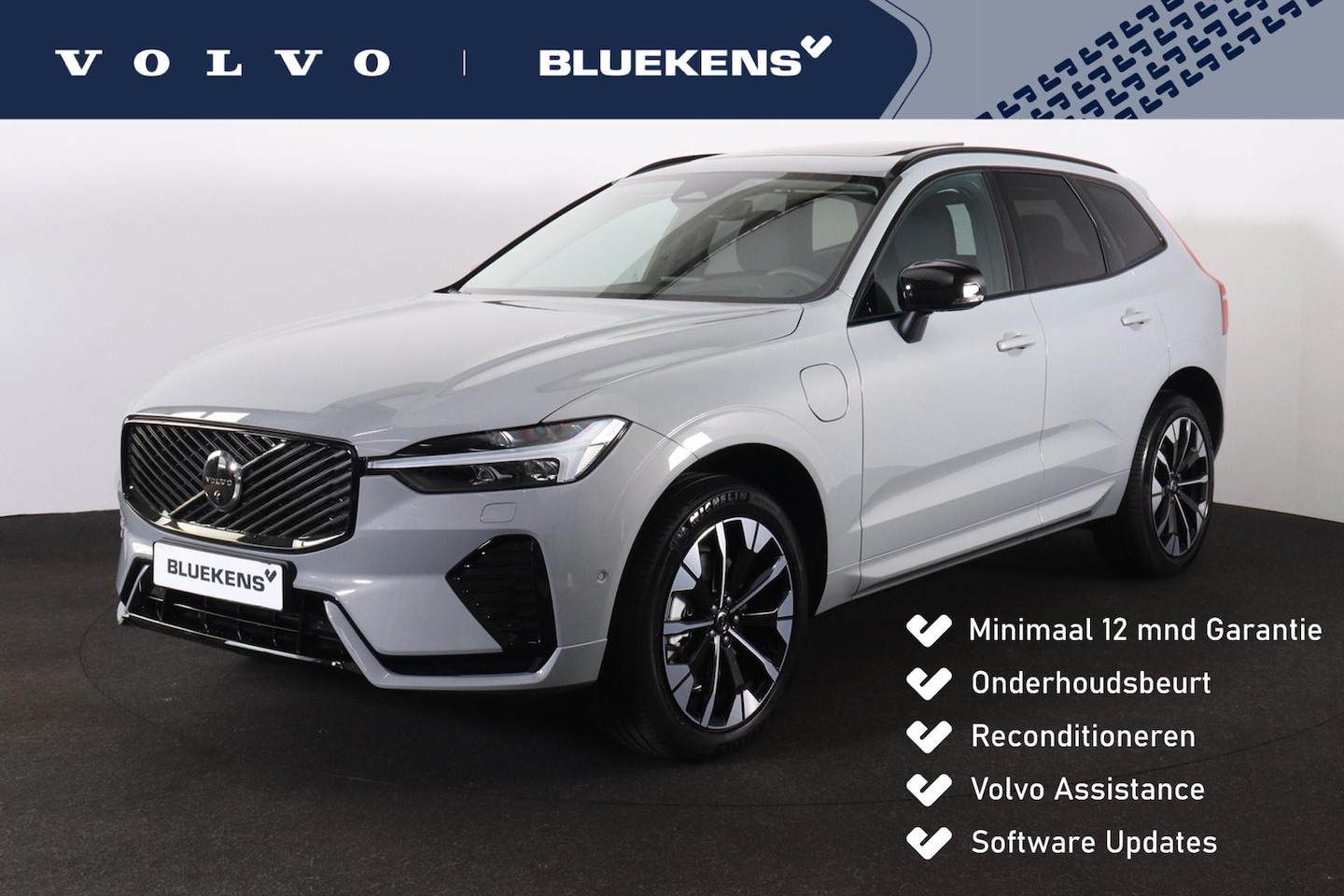 Volvo XC60 - T8 Recharge AWD Ultra Dark - LONG RANGE - Panorama/schuifdak - IntelliSafe Assist & Surrou - AutoWereld.nl