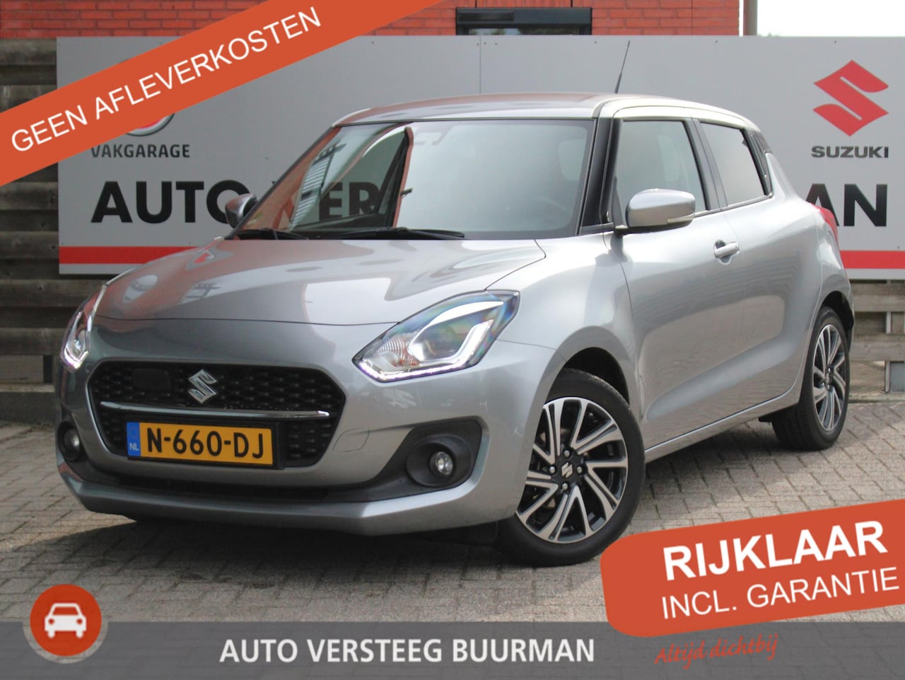 Suzuki Swift - 1.2 Style Smart Hybrid CVT Automaat Navigatie, Cruise Control Adaptief, Stoelverwarming, A - AutoWereld.nl
