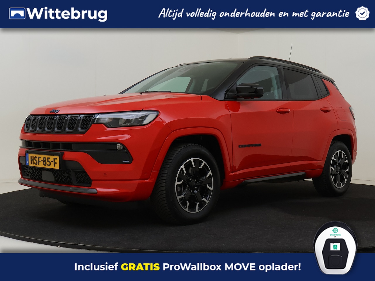Jeep Compass - 4xe 240 Plug-in Hybrid Electric S | Leuke sportieve Jeep | Leder en black pack | Parkeerhu - AutoWereld.nl