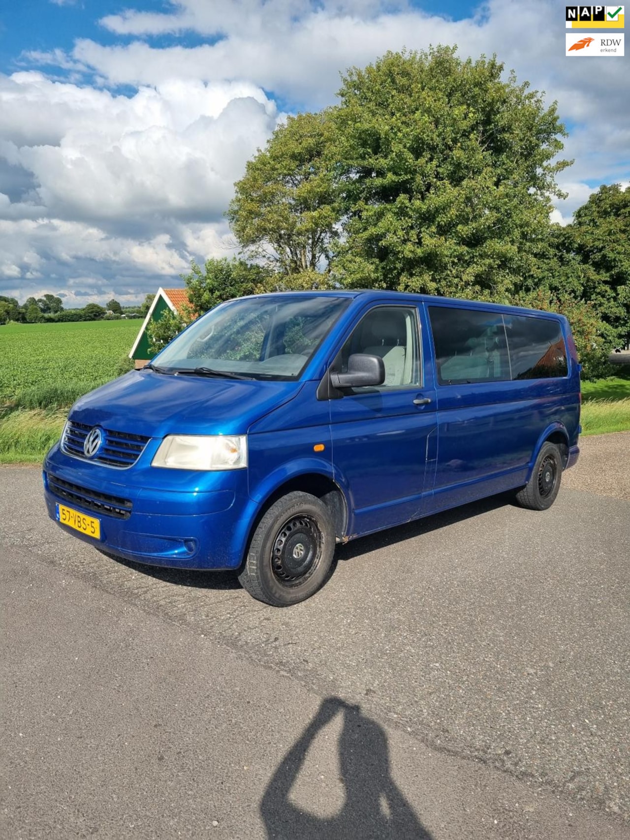 Volkswagen Transporter - 2.5 TDI 340 DC 2.5 TDI 340 DC, Airco, Cruise, Prima rijden! 1e Eigenaar. - AutoWereld.nl