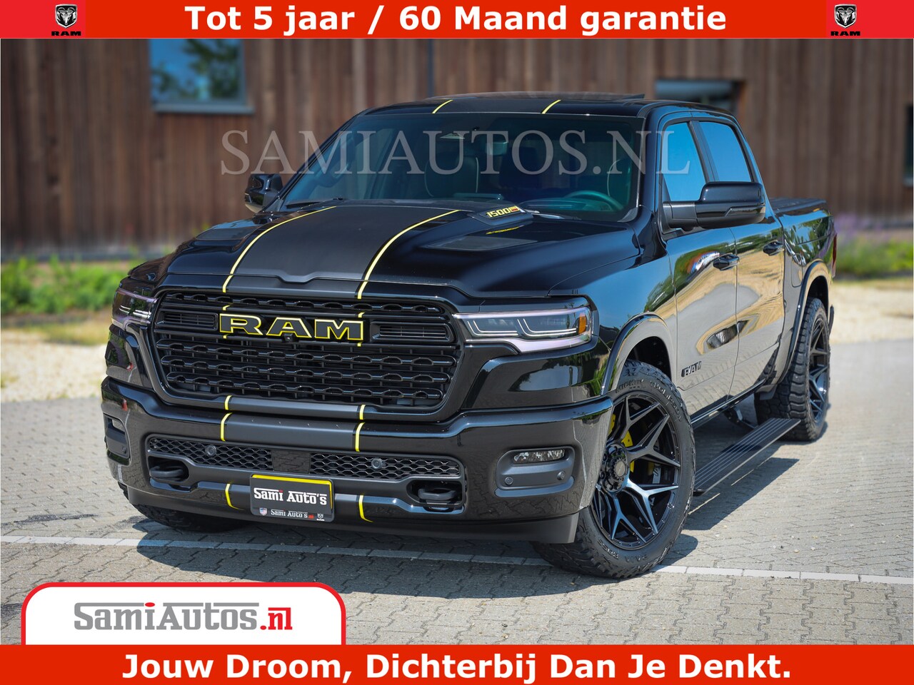 Dodge Ram 1500 - Limited Night H.O 540HP 706Nm | Massage + Full Option | De Meest Luxe en Volle Pick-Up in - AutoWereld.nl