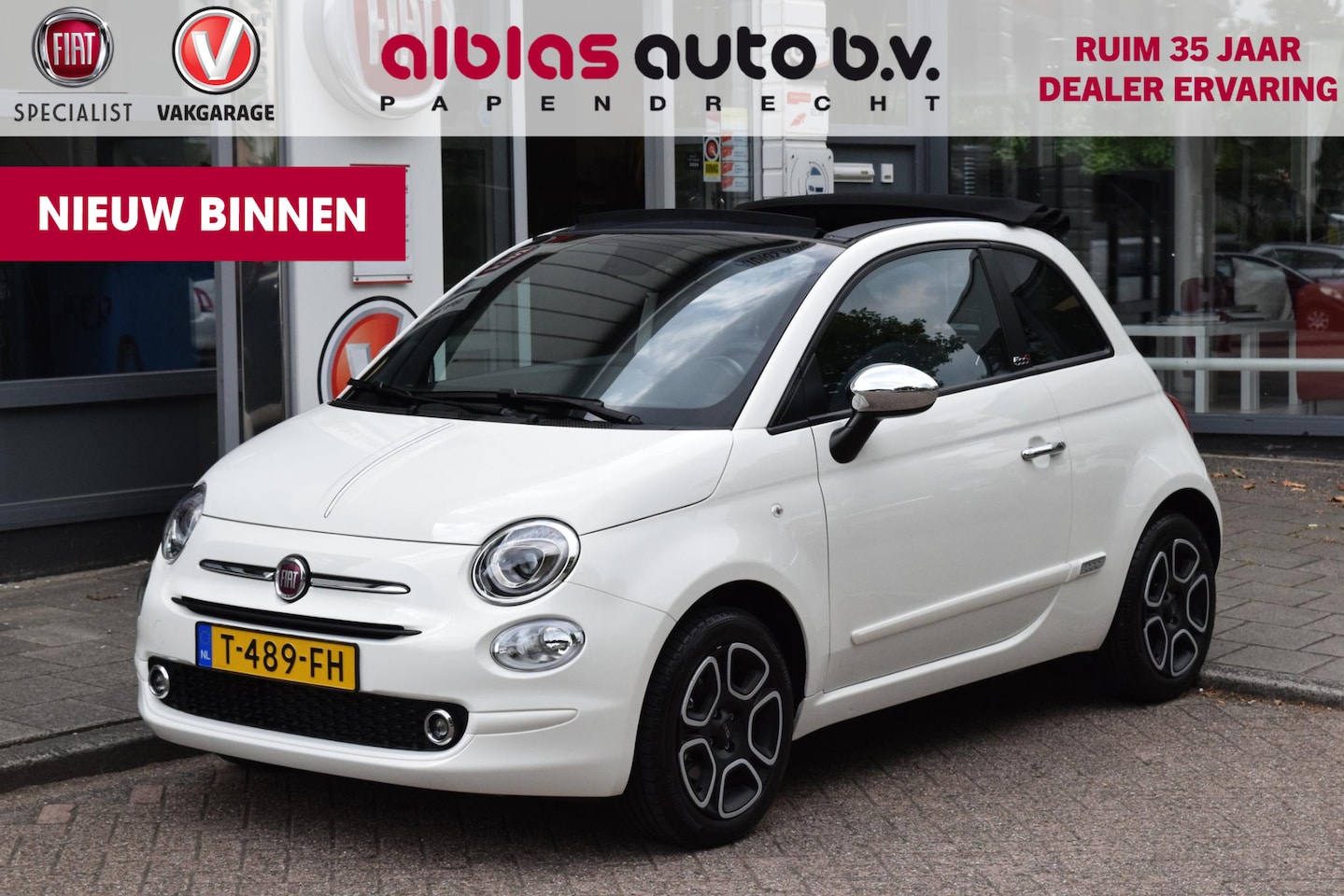 Fiat 500 C - 1.0 Hybrid|Carplay|Clima|PDC|als nieuw!! - AutoWereld.nl