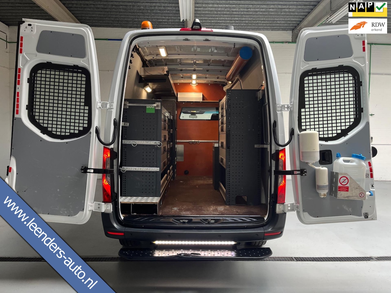 Mercedes-Benz Sprinter - Automaat Servicewagen 314 2.2 CDI 140PK L2H2 euro6 BOTT Inrichting, Victron V230, Standkac - AutoWereld.nl