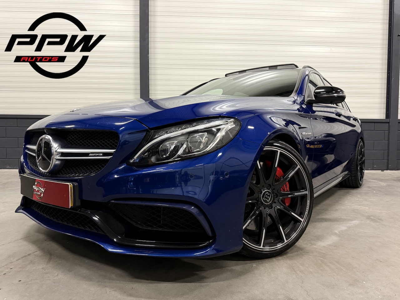 Mercedes-Benz C-klasse Estate - AMG 63 S PANO/SCHAALSTOELEN/BURMESTER/HEAD-UP/20"BRABUS/360CAMERA/ACC/DISTRONIC/BRILJANTBL - AutoWereld.nl