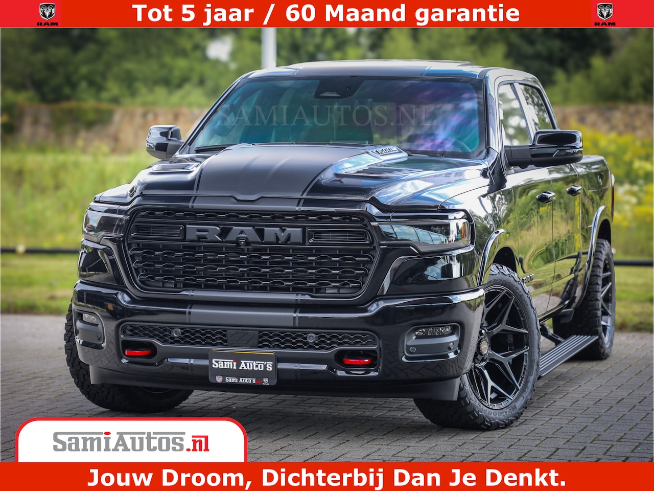 Dodge Ram 1500 - Limited Night H.O 540HP 706Nm | Massage + Full Option | De Meest Luxe en Volle Pick-Up in - AutoWereld.nl
