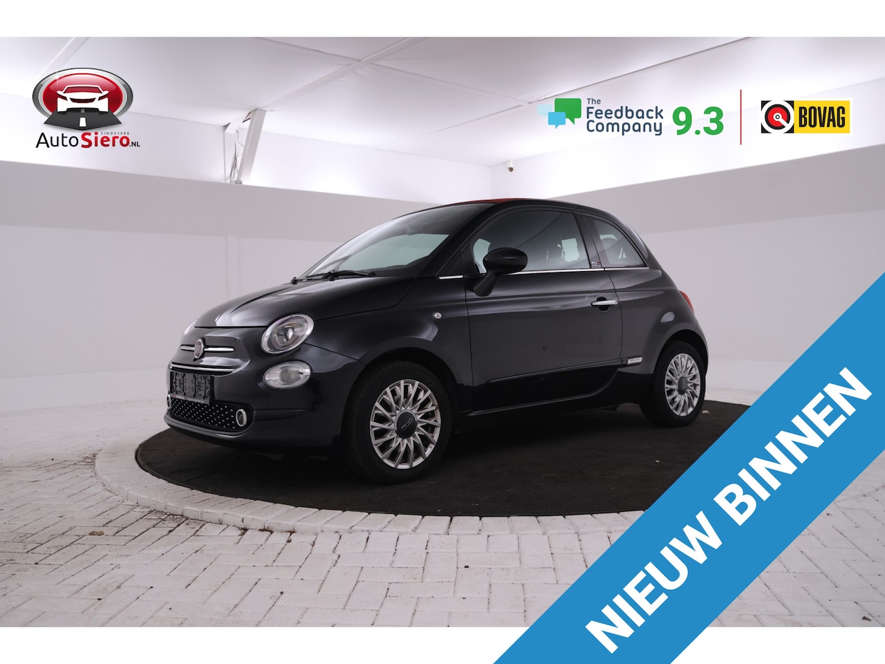 Fiat 500 C - 1.2 Lounge cabriolet! - AutoWereld.nl