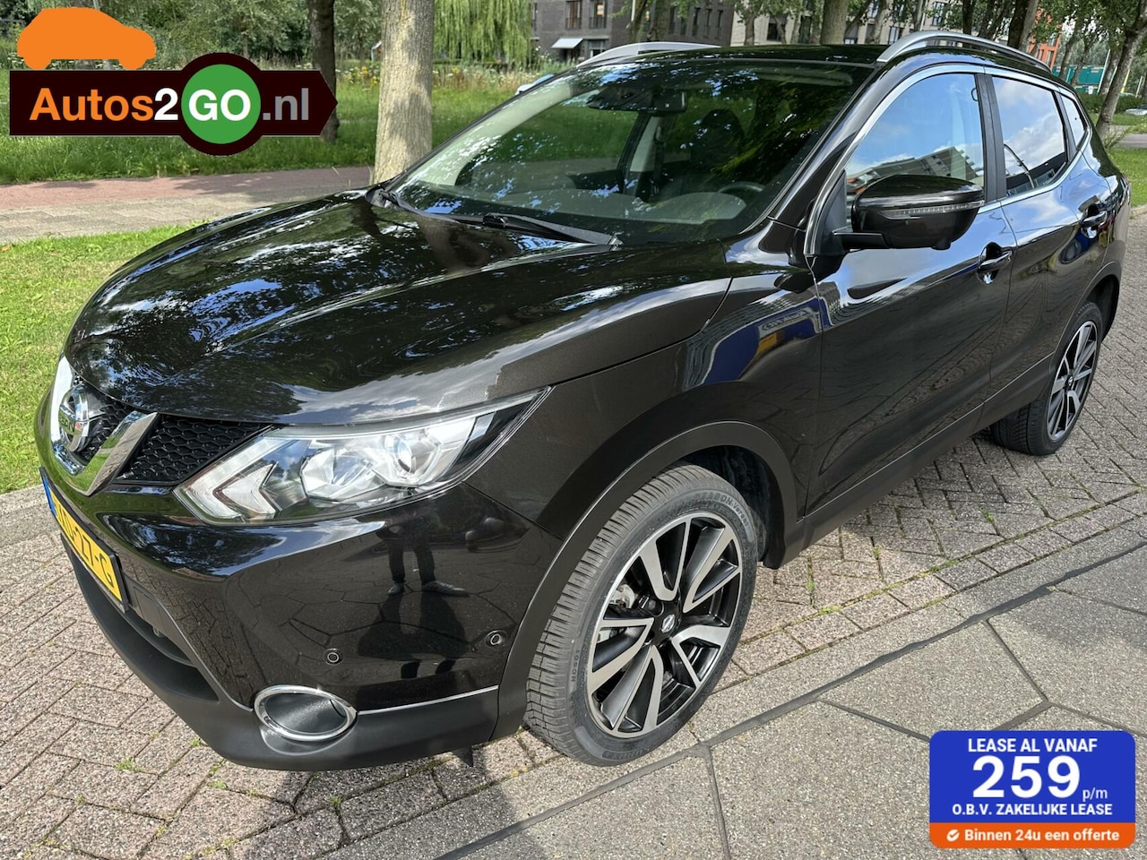 Nissan Qashqai - 1.2 Tekna 17" I Navi I 360 camera I Cruise controle I Leder I Pan dak I rijklaar I - AutoWereld.nl