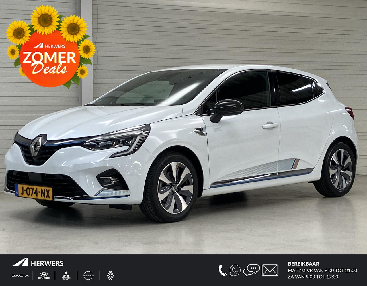 Renault Clio - 1.6 E-Tech Hybrid 140 Zen / Climate Control / Navigatie / Groot Scherm / Camera / Dealer O - AutoWereld.nl