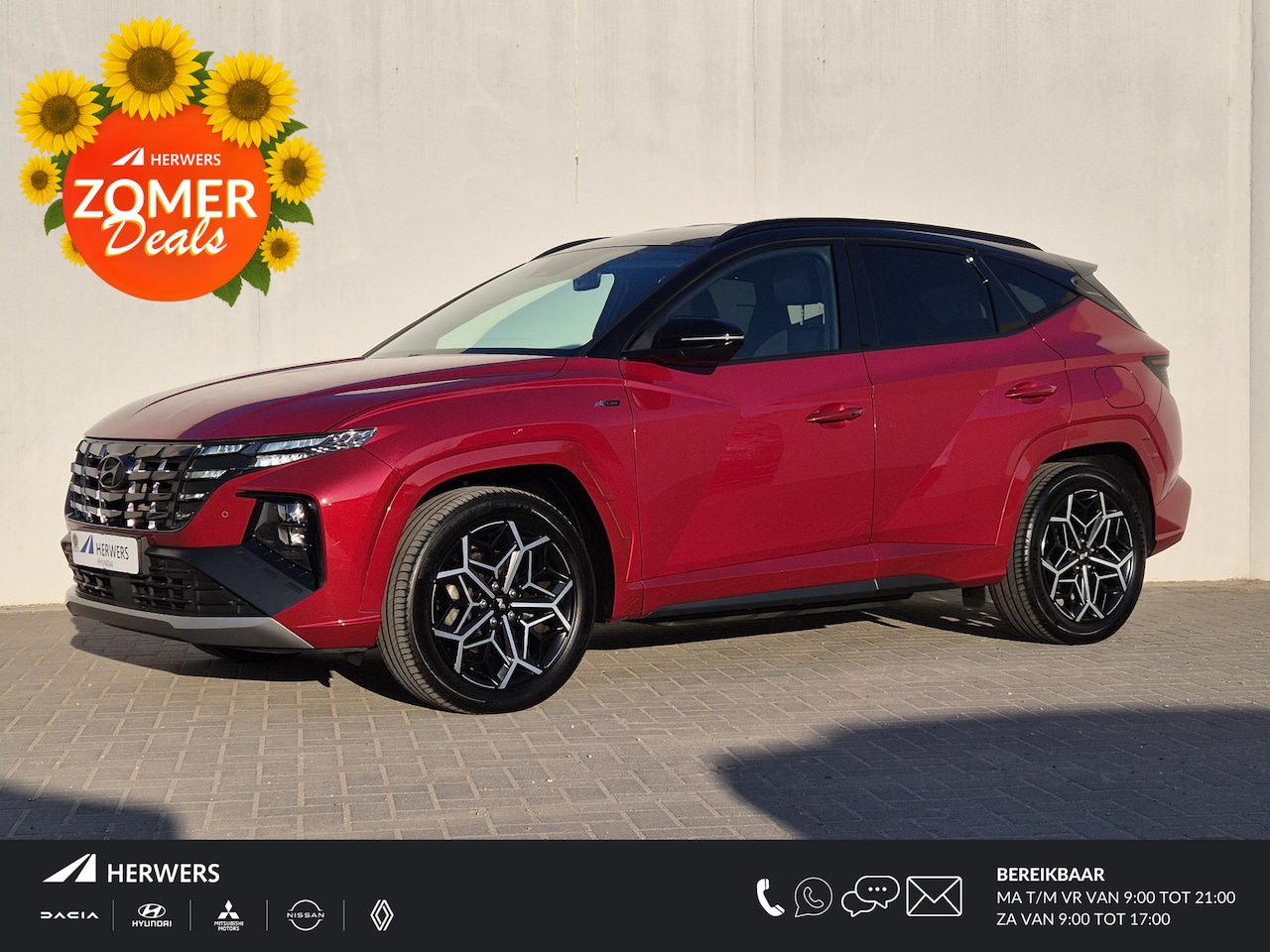 Hyundai Tucson - 1.6 T-GDI PHEV Plug-in N Line 4WD Automaat / Trekgewicht 1350 kg / Apple Carplay Android A - AutoWereld.nl