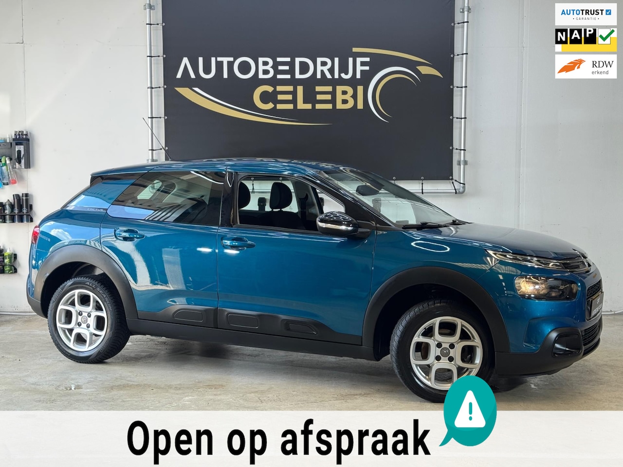 Citroën C4 Cactus - 1.2 PureTech Business 2018 BLAUW - AutoWereld.nl