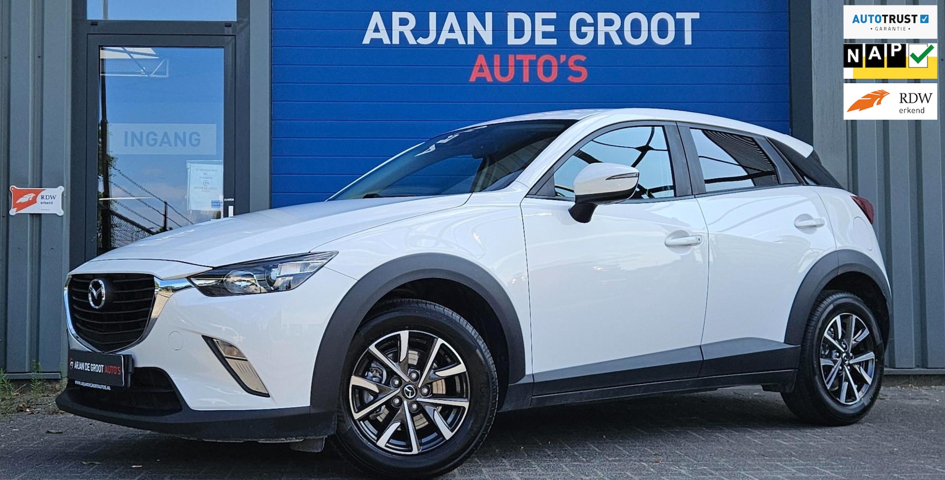 Mazda CX-3 - 2.0 120PK Clima Cruise Navi Metalic white Dealer OH - AutoWereld.nl