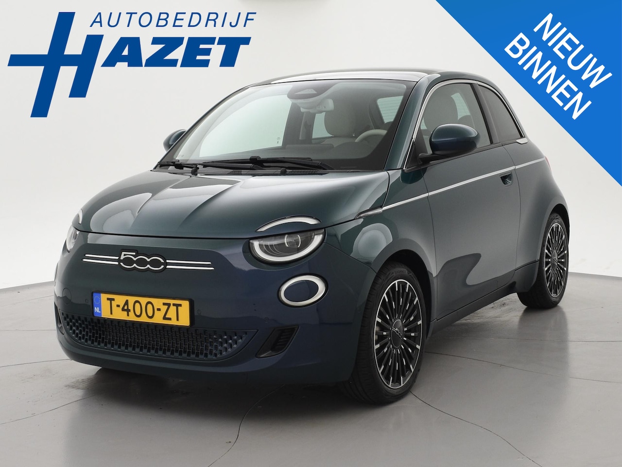 Fiat 500 - LA PRIMA 42 KWH AUT. VERDE OCEANO + PANORAMA | ADAPTIVE CRUISE | CAMERA | JBL - AutoWereld.nl
