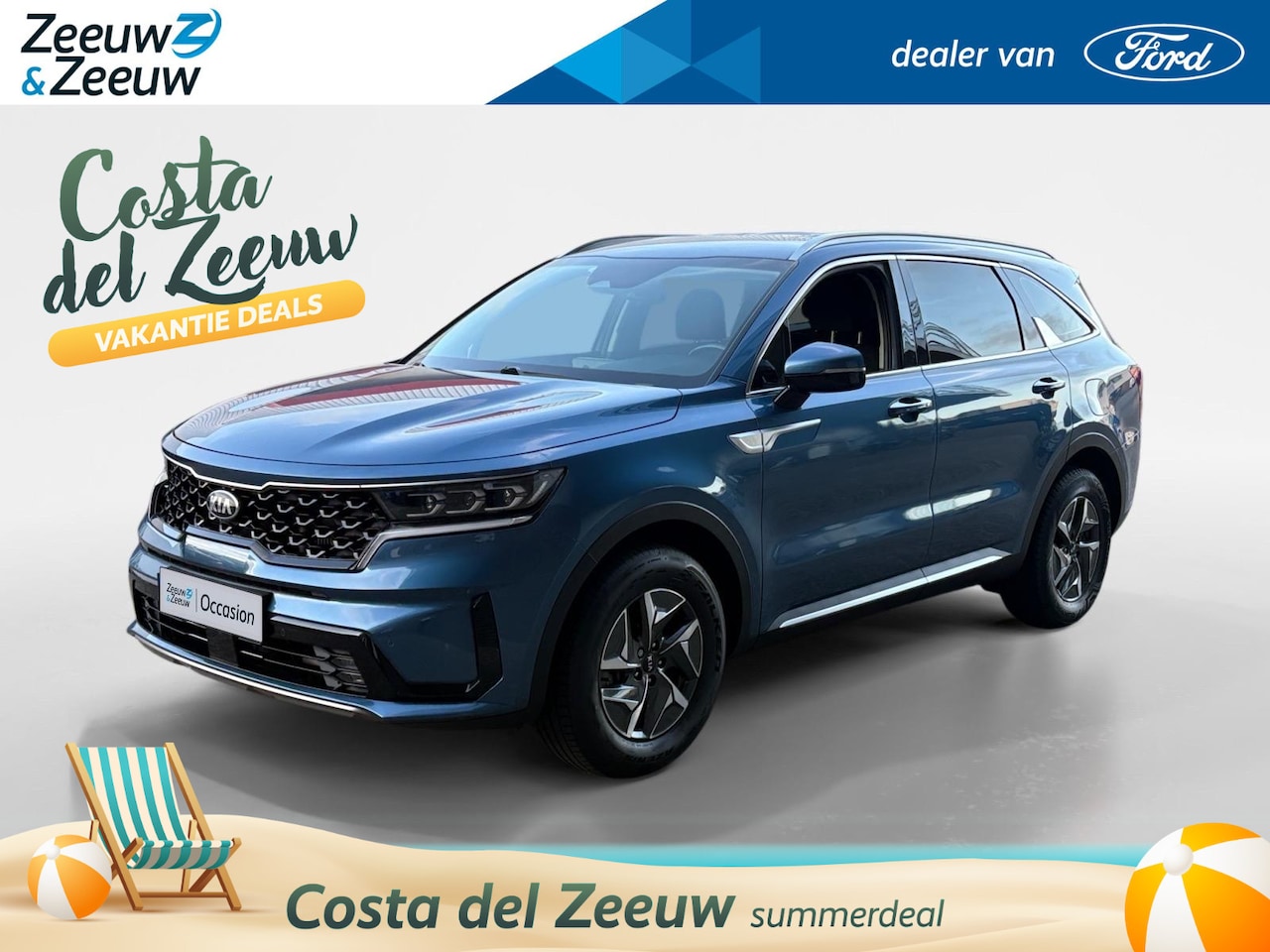 Kia Sorento - 1.6 T-GDI Hybrid 2WD DynamicLine 7p. | Adaptieve Cruise Control | Parkeersensoren | Stoelv - AutoWereld.nl